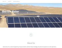 Tablet Screenshot of ibericasolar.es